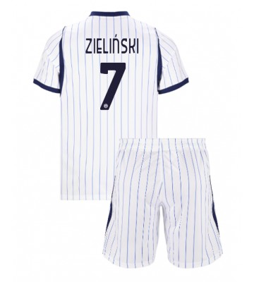 Inter Milan Piotr Zielinski #7 Udebanetrøje Børn 2026-27 Kortærmet (+ Korte bukser)